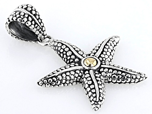 Artisan Collection of Bali™ Sterling Silver & 18K Gold Accents Starfish Pendant