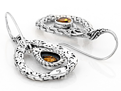 Artisan Collection of Bali™ 2.12ctw Citrine Sterling Silver Open Design Earrings