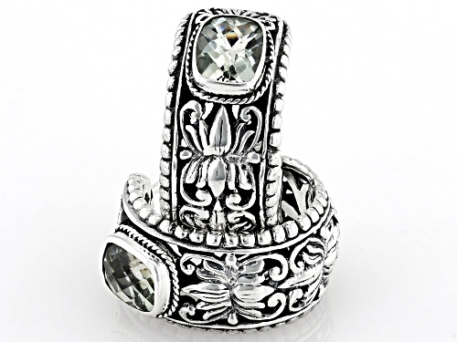 Artisan Collection of Bali™ 2.38ctw Prasiolite Sterling Silver Earrings