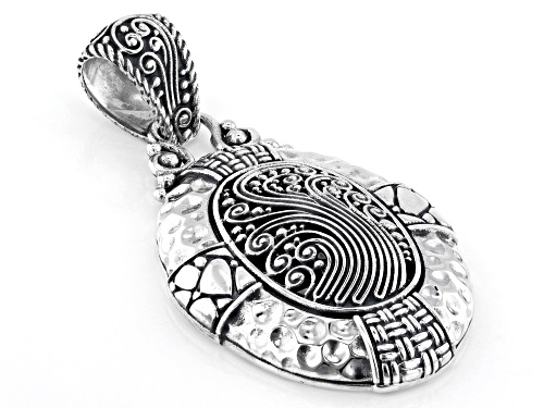 Artisan Collection of Bali™ Sterling Silver Filigree Hammered Pendant