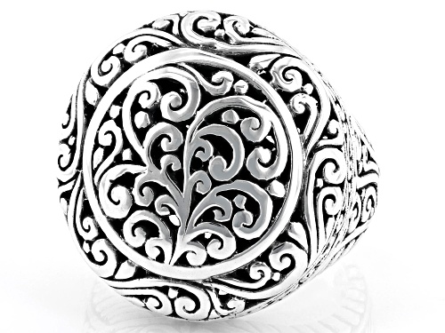 Artisan Collection of Bali™ Sterling Silver Scroll Design Disc Ring - Size 6