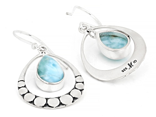 Artisan Collection of Bali™ 10x7mm Larimar Sterling Silver Earrings