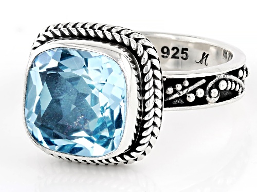 Artisan Collection of Bali™ 4.33ct Sky Blue Topaz Sterling Silver Solitaire Ring - Size 9