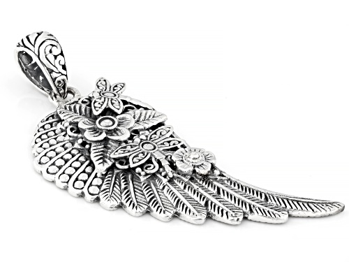 Artisan Collection of Bali™ Angel Wing & Dragonfly Garden Motif Sterling Silver Pendant