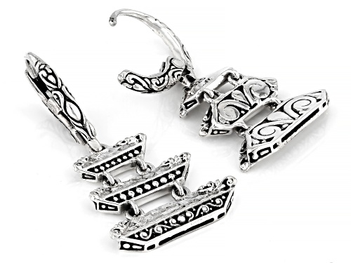 Artisan Collection of Bali™ Sterling Silver Balinese Meru Tower Dangle Earrings