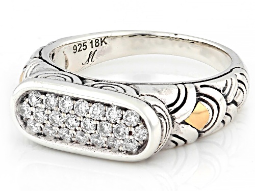 Artisan Collection of Bali™ Prazana™ Lab-Grown Diamonds Sterling Silver & 18K Gold Accent Ring - Size 10