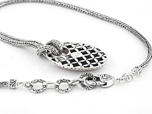 Artisan Collection of Bali™ Lab Created Pink Sapphire Sterling Silver 2.5mm Tulang Naga Necklace - Size 18