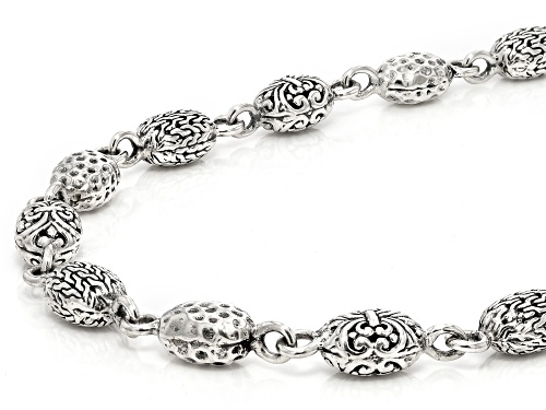 Artisan Collection of Bali™ Sterling Silver Beaded Station Necklace - Size 18