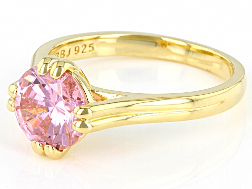Bella Luce ® 3.47ctw Pink Diamond Simulant Eterno™ Yellow Ring - Size 11