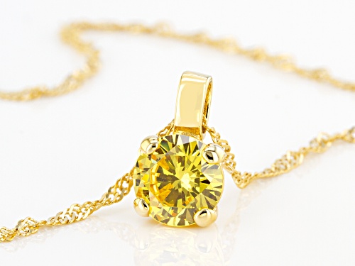 Bella Luce ® 3.40ctw Topaz Simulant Eterno™ Yellow Pendant With Chain