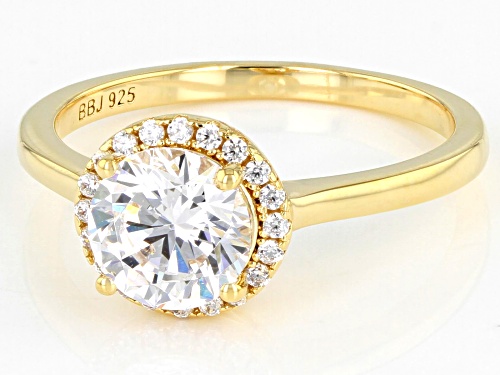 Bella Luce ® 2.56ctw White Diamond Simulant Eterno™ Yellow Ring (1.38ctw DEW) - Size 11