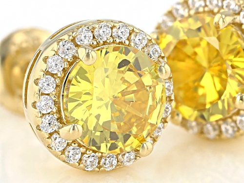 Bella Luce ® 2.80ctw Topaz And White Diamond Simulants Eterno™ Yellow Earrings