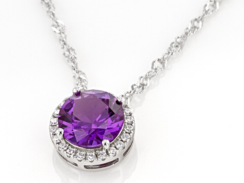 Bella Luce® 2.54ctw Multi Gem Simulants Rhodium Over Silver Pendant With Chain