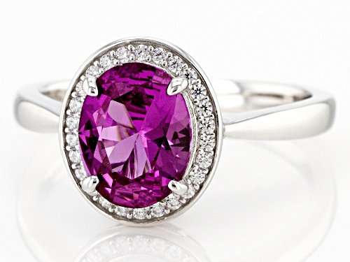 Bella Luce ® Lab Created Color Change Sapphire And White Diamond Simulant Rhodium Over Silver Ring - Size 8