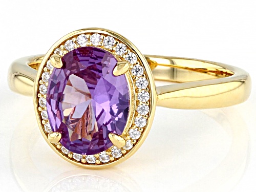 Bella Luce ® Lab Created Color Change Sapphire And White Diamond Simulant Eterno™ Yellow Ring - Size 7