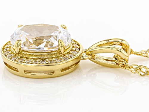 Bella Luce® 3.63ctw White Diamond Simulant Eterno™ Yellow Pendant With Chain