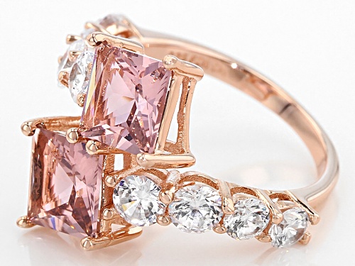 Bella Luce® Esotica ™ 9.07ctw Morganite And White Diamond Simulants Eterno ™ Rose Ring - Size 11