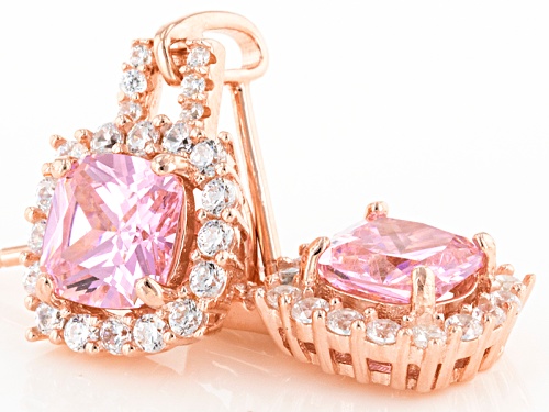 Bella Luce ® 3.51ctw Pink And White Diamond Simulants Eterno ™ Rose Earrings (2.22ctw Dew)