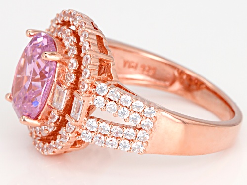 Bella Luce® 6.24ctw Pink and White Diamond Simulants Eterno ™ Rose Ring - Size 11