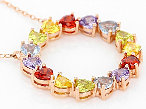 Bella Luce® 0.55ctw Multicolor Gemstone Simulants Eterno™ Rose Necklace - Size 18.5