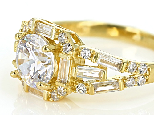 Bella Luce ® 3.59CTW White Diamond Simulant Eterno ™ Yellow Ring - Size 10