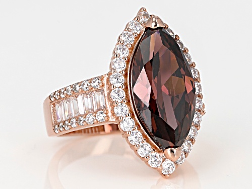 Bella Luce ® 12.29CTW Esotica ™ Blush Zirconia & White Diamond Simulants Eterno ™ Rose Ring - Size 7