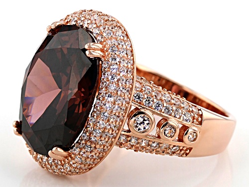 Bella Luce ® 14.67CTW Esotica ™ Blush Zircon & White Diamond Simulants Eterno ™ Rose Ring - Size 7