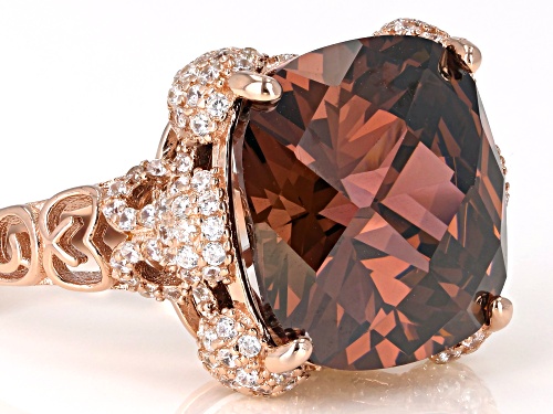 Bella Luce ® 18.44CTW Esotica ™ Blush Zircon & White Diamond Simulants Eterno ™ Rose Ring - Size 5