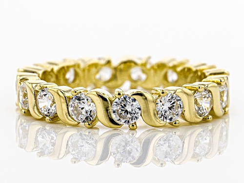Bella Luce ® 2.74CTW White Diamond Simulant Eterno ™ Yellow Ring (1.76CTW DEW) - Size 8