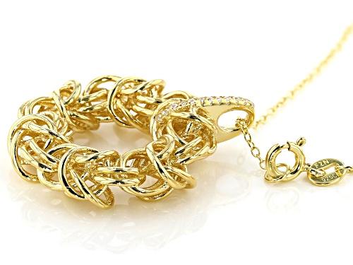 Bella Luce ® 0.11ctw White Diamond Simulant Eterno™ Yellow Pendant With Chain (0.06ctw DEW)