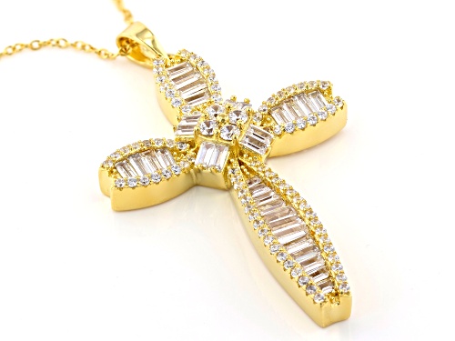 Bella Luce ® 4.55ctw Eterno™ Yellow Cross Pendant With Chain (2.80ctw DEW)