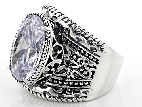 Bella Luce  10.00ct Rhodium Over Sterling Silver Ring (DEW 5.85ctw) - Size 7