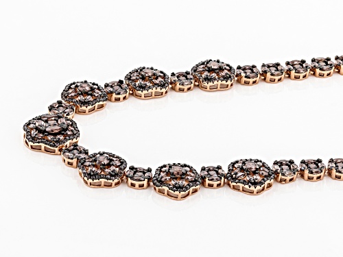Bella Luce ® 52.97ctw Mocha Diamond Simulants Eterno™ Rose Necklace (35.10ctw DEW) - Size 18