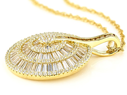 Bella Luce ® 6.95ctw White Diamond Simulant Eterno™ Yellow Pendant With Chain (3.55ctw DEW)