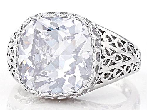 Bella Luce ® 10.35ctw Rhodium Over Sterling Silver Ring (6.84ctw DEW) - Size 8