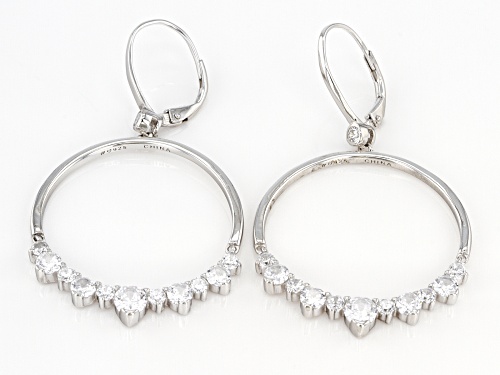 Bella Luce ® 4.80ctw Rhodium Over Sterling Silver Earrings (2.92ctw DEW)