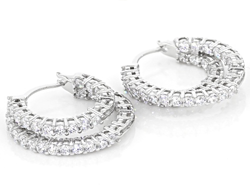 Bella Luce ® 4.03ctw Rhodium Over Sterling Silver Earrings (2.28ctw DEW)