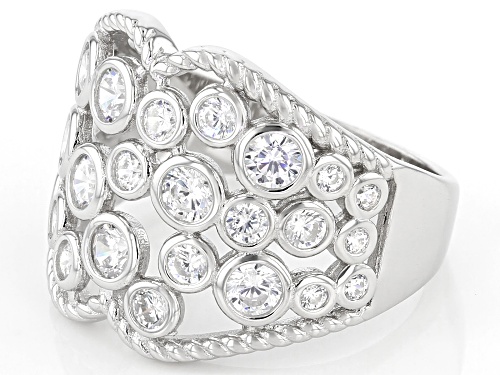 Bella Luce ® 2.42ctw Rhodium Over Sterling Silver Ring (1.15ctw DEW) - Size 7