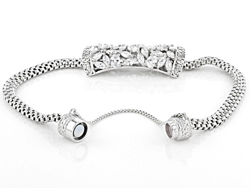 Bella Luce ® 5.15ctw Rhodium Over Sterling Silver Bracelet (2.60ctw DEW) - Size 7