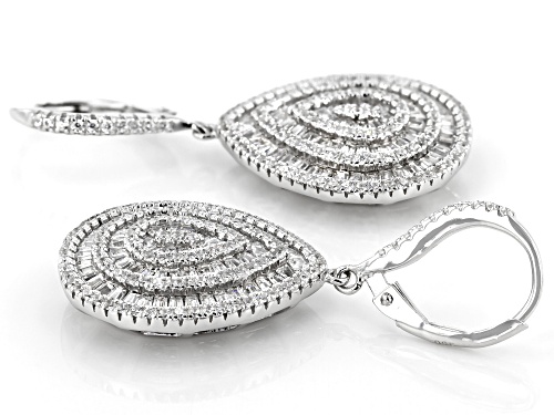 Bella Luce ® 5.02ctw Rhodium Over Sterling Silver Earrings