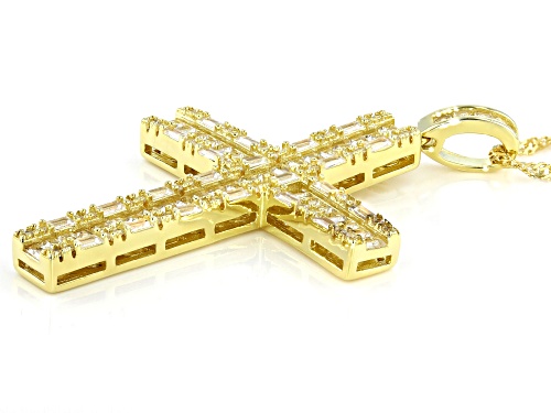 Bella Luce ® 3.51ctw Eterno™ Yellow Cross Pendant With Chain (2.55ctw DEW)