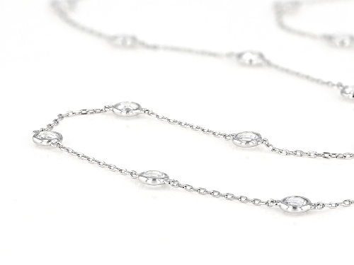 Bella Luce ® 14.17ctw Rhodium Over Sterling Silver Necklace (8.75ctw DEW) - Size 36