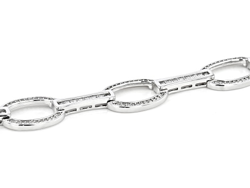 Bella Luce® 3.35ctw Rhodium Over Sterling Silver Bracelet - Size 7.25