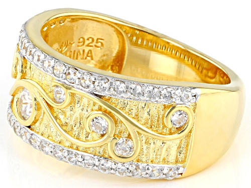 Bella Luce ® 1.26ctw Rhodium Over Silver Eterno™ Yellow Band Ring (0.68ctw DEW) - Size 8