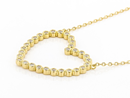 Bella Luce ® 0.72ctw White Diamond Simulatn Eterno™ Yellow Heart Necklace (0.45ctw DEW) - Size 18