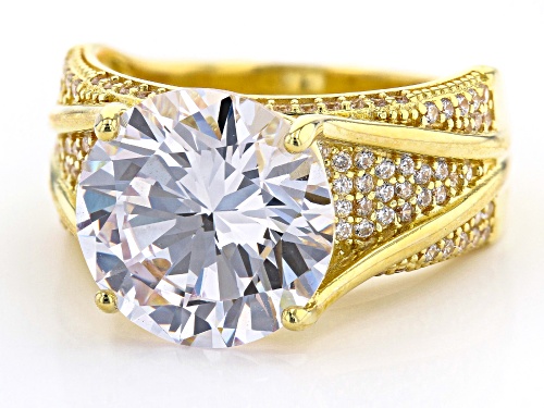 Bella Luce ® 11.08ctw White Diamond Simulant Eterno™ Yellow Ring (7.38ctw DEW) - Size 5