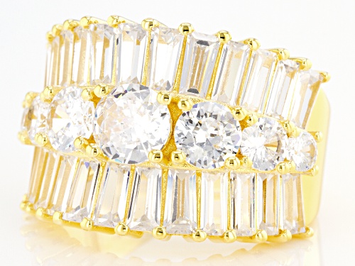 Bella Luce® 9.91ctw White Diamond Simulant Eterno™ Yellow Ring(6.00ctw DEW) - Size 5