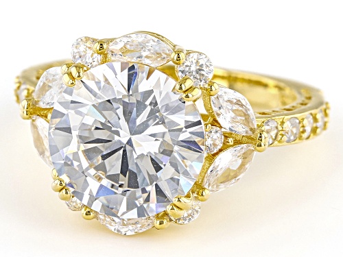 Bella Luce® 9.69ctw White Diamond Simulant Eterno™ Yellow Ring(5.87ctw DEW) - Size 6