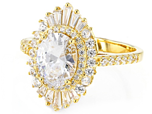 Bella Luce® 4.73ctw White Diamond Simulant Eterno™ Yellow Ring(2.86ctw DEW) - Size 5