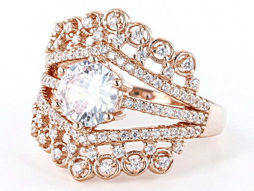Bella Luce® 2.86ctw White Diamond Simulant Eterno™ Rose Ring - Size 8